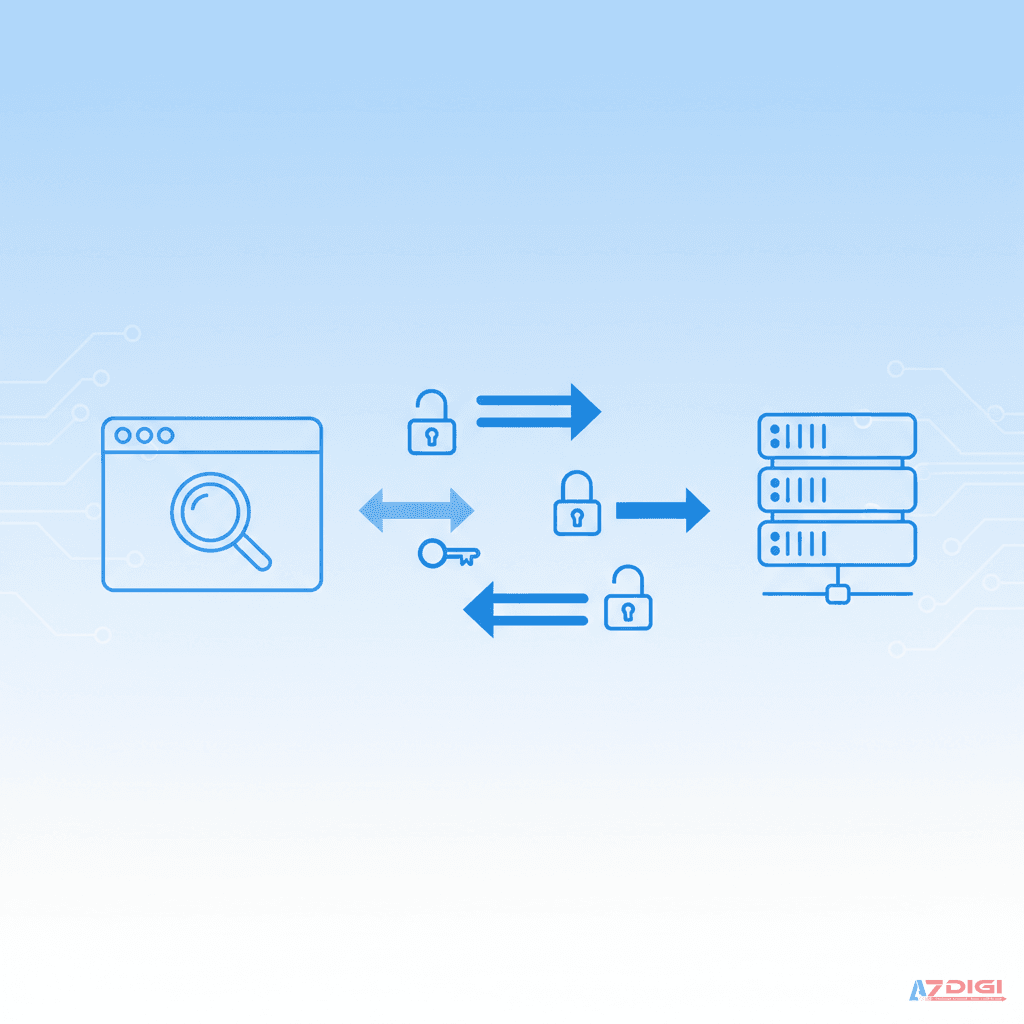 Quá trình SSL/TLS handshake giữa trình duyệt và máy chủ