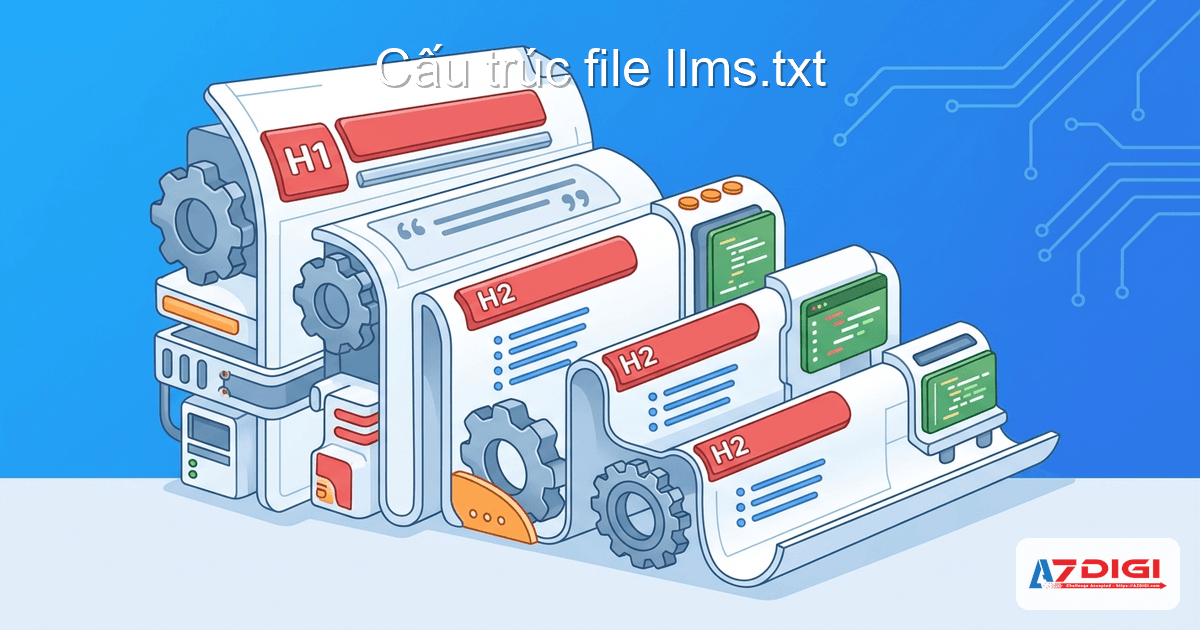 Minh họa cấu trúc file llms.txt theo chuẩn