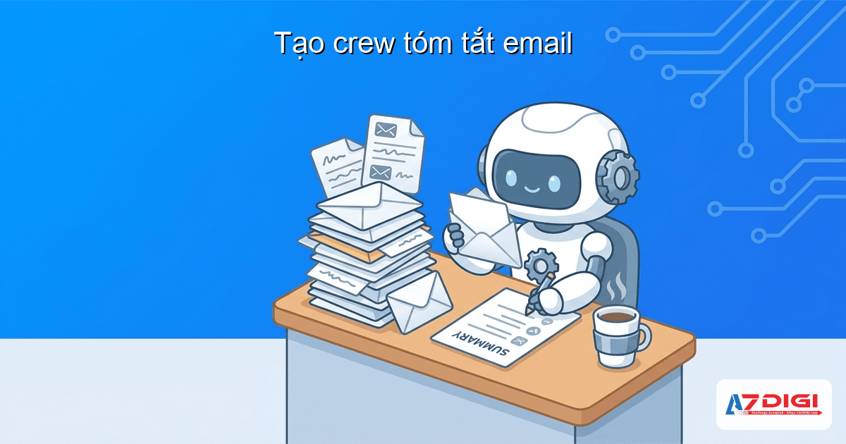 Tạo crew tóm tắt email buổi sáng