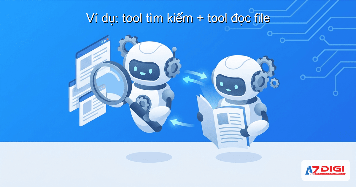 Ví dụ: tool tìm kiếm + tool đọc file