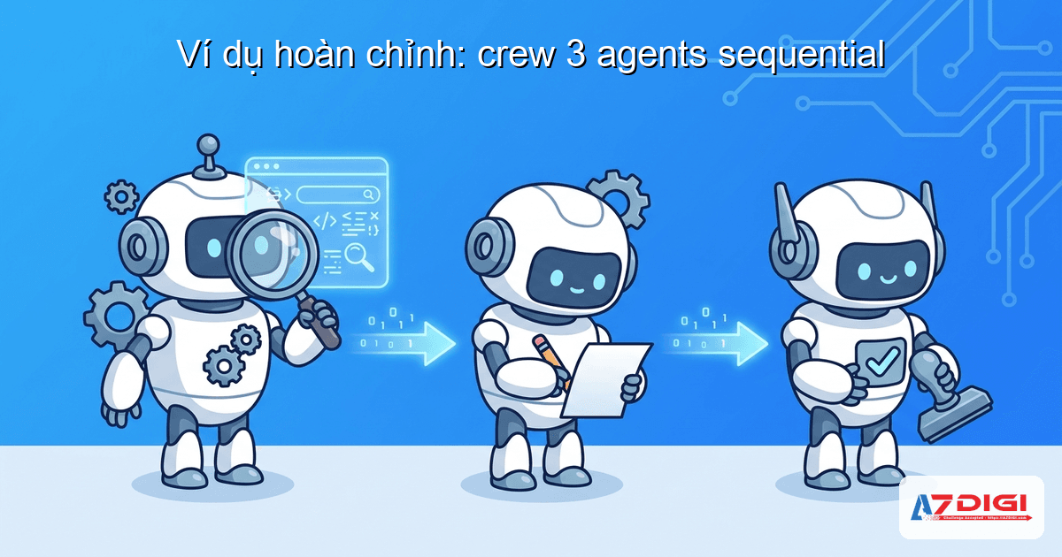 Ví dụ hoàn chỉnh: crew 3 agents sequential