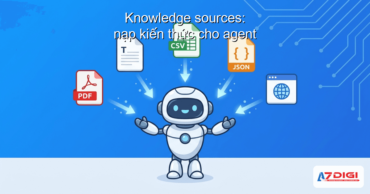 Knowledge sources: nạp kiến thức cho agent