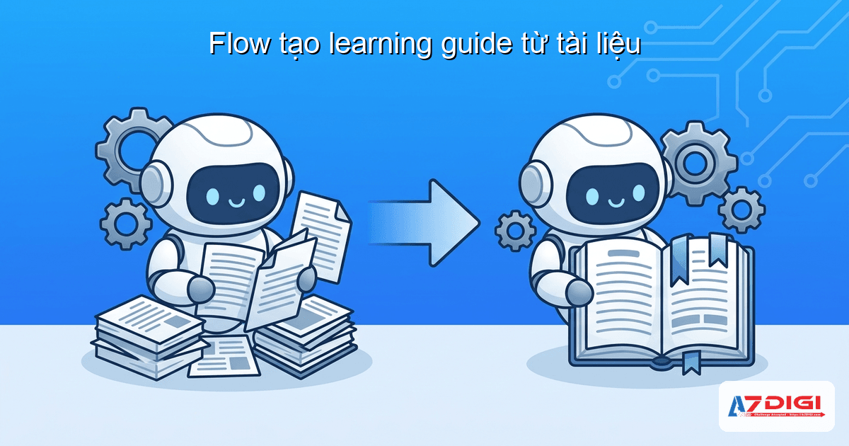 Ví dụ thực tế: Flow tạo learning guide từ tài liệu