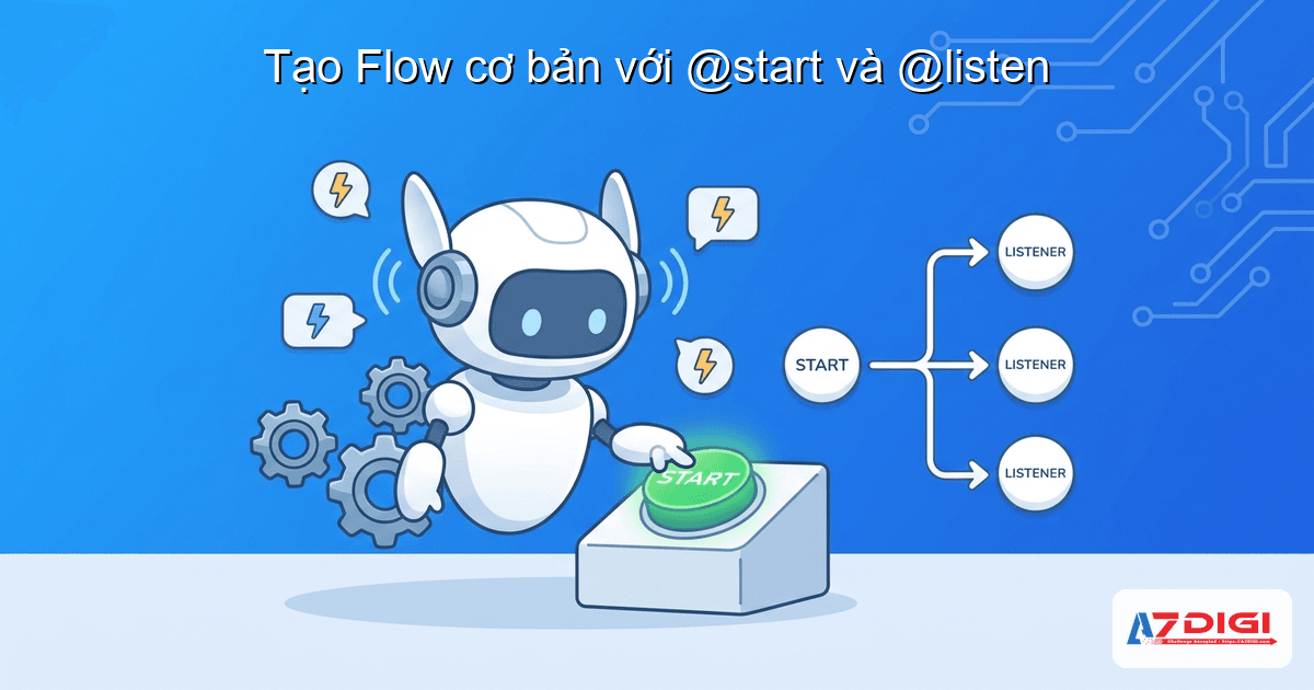 Tạo Flow cơ bản với @start và @listen