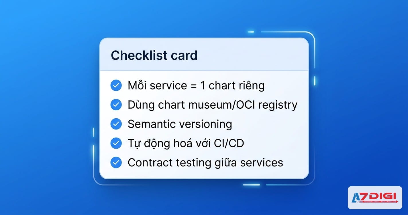 Best practices cho umbrella chart và microservices strategy
