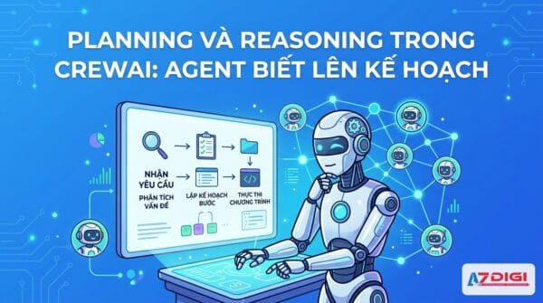 Minh hoạ cho bài viết Planning và Reasoning trong CrewAI: agent biết lên kế hoạch