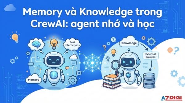 Memory và Knowledge trong CrewAI: agent nhớ và học