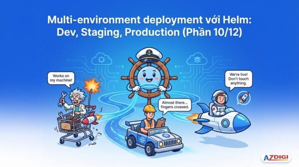 Multi-environment deployment với Helm: Dev, Staging, Production (Phần 10/11)