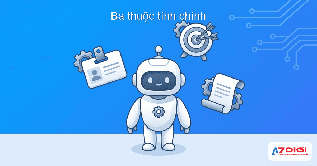 Ba thuộc tính chính: role, goal, backstory
