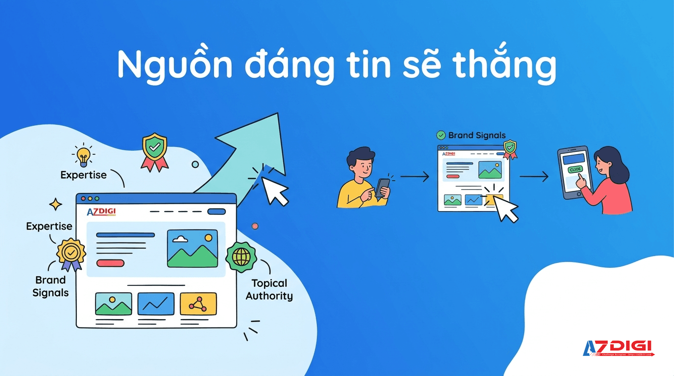 Website nào giữ lợi thế trong SEO 2026 khi Google ưu tiên nguồn đáng tin