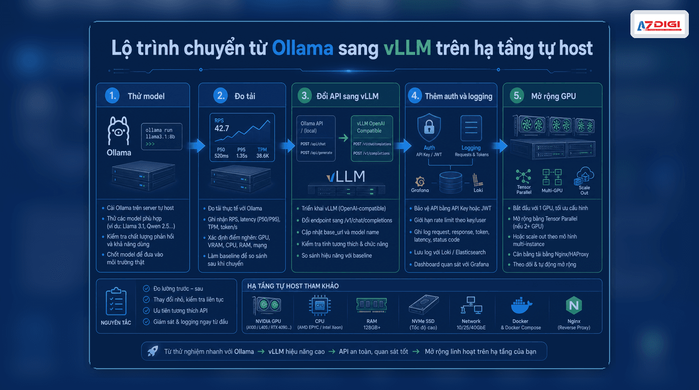 Migration path from Ollama to vLLM on self-hosted infrastructure
