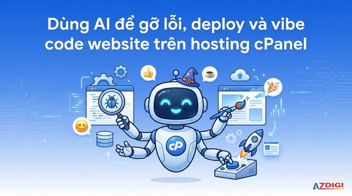 Dùng AI để gỡ lỗi, deploy và vibe code website trên hosting cPanel
