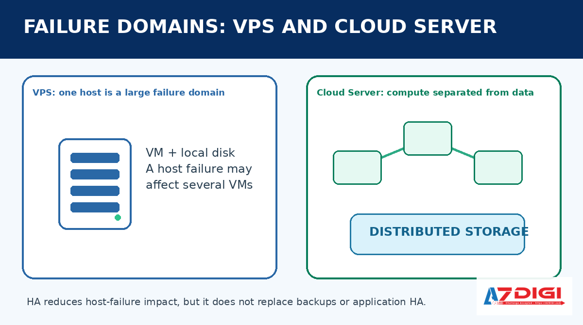 Architecture differences between VPS and Cloud Server