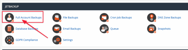 How to restore Hosting data with JetBackup
