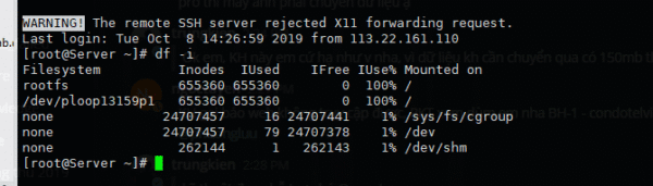 How to check inodes on the Linux server