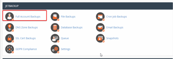 How to download backup data on AZDIGI Hosting