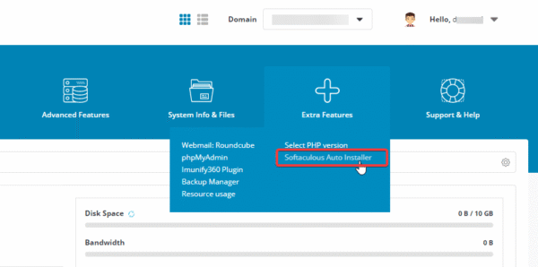 Install WordPress automatically with Softaculous on SEO Hosting