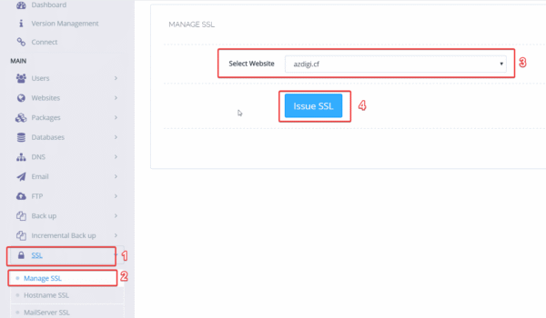 Install Free SSL on CyberPanel