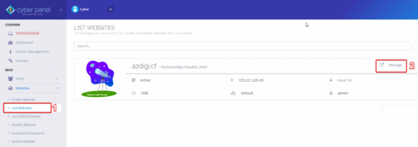 How to install WordPress automatically on CyberPanel
