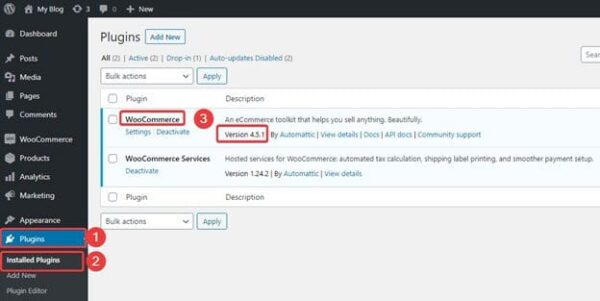How to downgrade the plugin version on WordPress