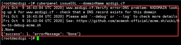 How to use CLI to administer SSL on CyberPanel