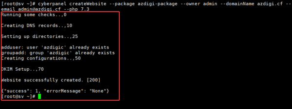 How to use CLI to administer websites on CyberPanel