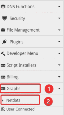 Install NetData into Centos Web Panel (CWP)