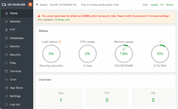 How to switch Nginx Tengine to Apache on aaPanel