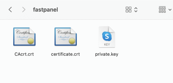 How to configure SSL on FASTPANEL