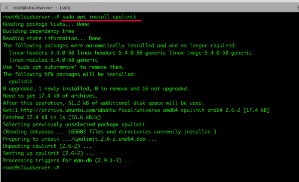CPULimit: Controlling and Limiting CPU Usage of a Process
