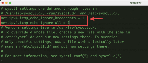 How to disable the Ping command on Linux