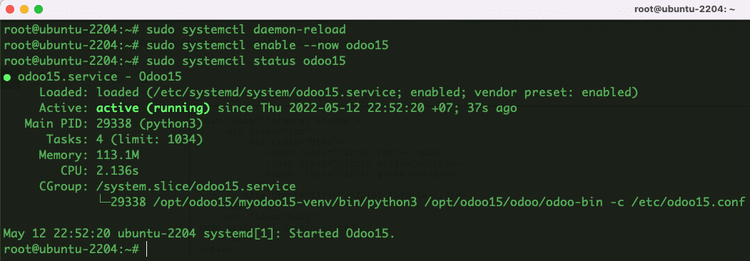 Hướng dẫn cài đặt Odoo 15 trên Ubuntu 22.04
