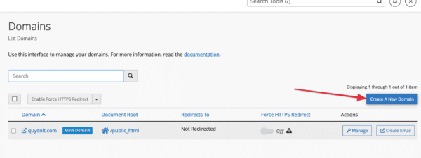 How to add an Alias Domain on cPanel